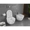 Mexen Lena WC купа Rimless със забавено падане Slim, дуропласт, бял камък - 30224094