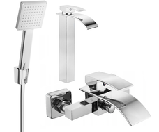 Mexen Aries Комплект за баня R45, хром - 744813R45-00