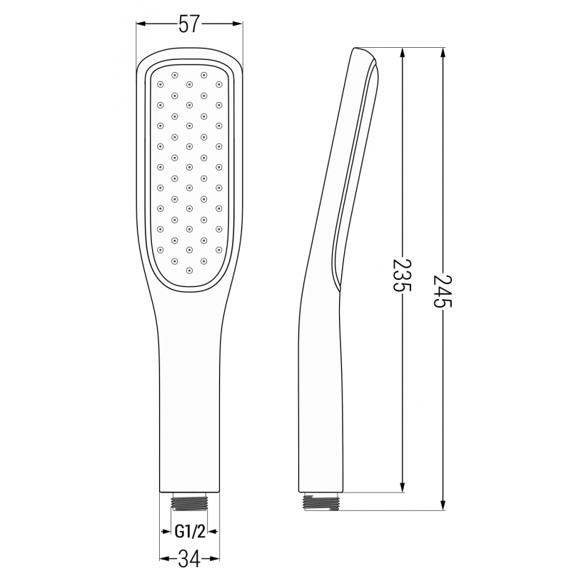 Mexen R-49 душ глава 1-функционална, черна/златна - 79549-75