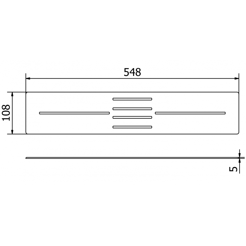 Mexen Toro декоративен капак за душова табла 100-120 см, бял - 43910020