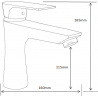 Mexen Axel DB40 комплект за вана, хром - 73813DB40-00