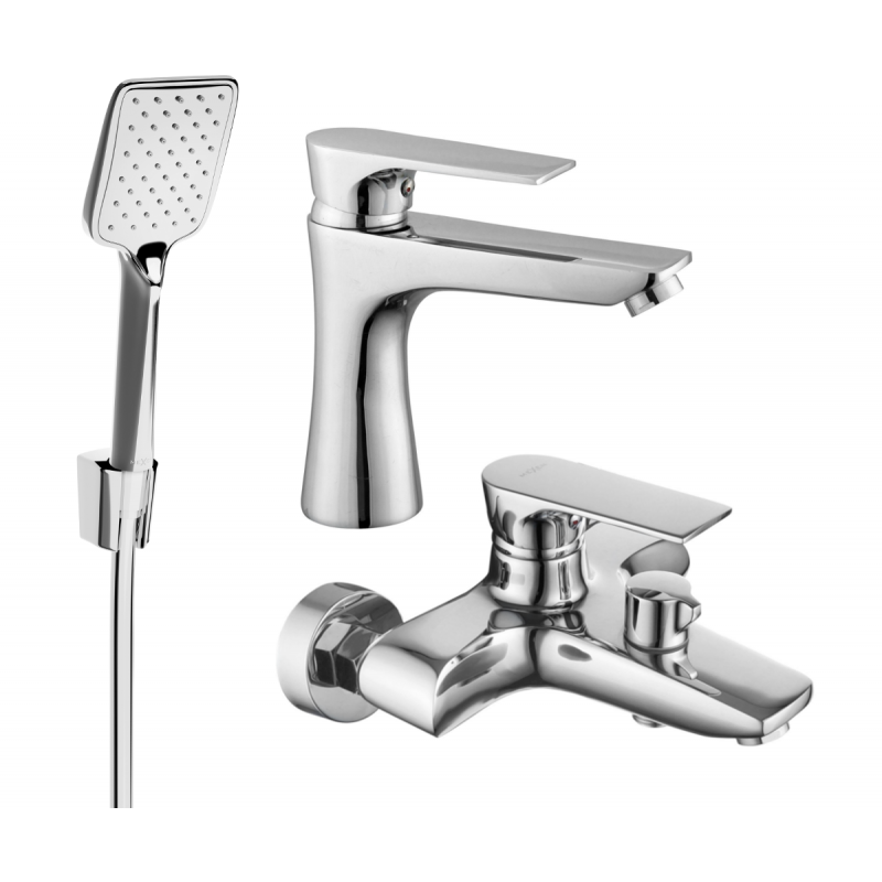 Mexen Axel R62 комплект за вана, хром - 73803R62-00