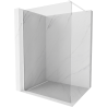 Mexen Kioto стена за душ Walk-in 105 x 200 см, прозрачен 8 мм, бял - 800-105-101-20-00