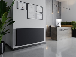 Mexen CHF20 Hygiene Flat плосък радиатор 900 x 500 мм, странично свързване, 699 W, антрацит - W420HF-090-050-66
