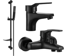 Mexen Caro DF72 комплекта за вана, черен - 746603DF72-70