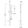 Mexen Caro DF62 комплект за душ, хром - 746604DF62-00