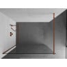 Mexen Kioto стена за душ Walk-in 125 x 200 см, прозрачна 8 мм, розово злато - 800-125-101-60-00