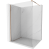 Mexen Kioto стена за душ Walk-in 170 x 200 cm, прозрачно 8 mm, розово злато - 800-170-101-60-00