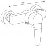 Mexen Caro DF72 комплекта за душ, хром - 746604DF72-00