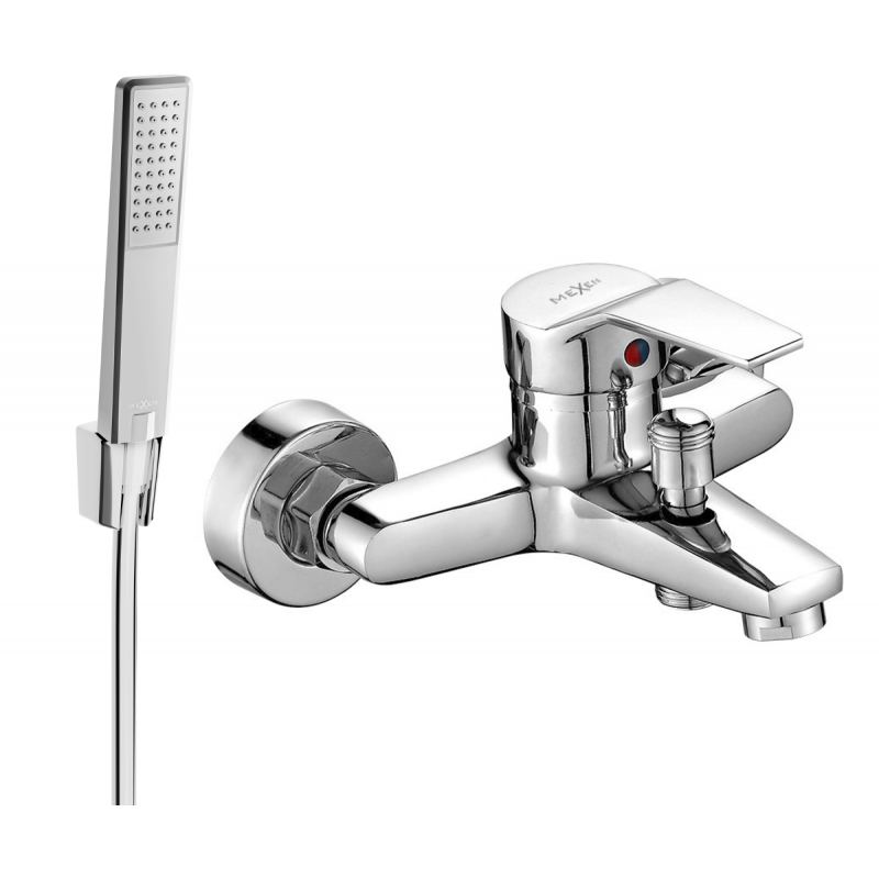 Mexen Caro R72 батерия за вана със сет за душ, хром - 74663R72-00
