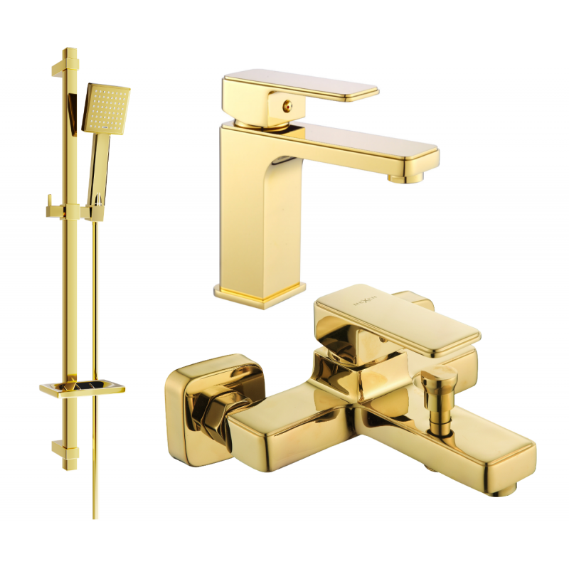 Mexen Cetus DQ45 комплект за вана, златист - 744303DQ45-50