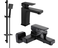 Mexen Cetus DQ45 комплект за баня, черен - 744303DQ45-70