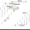 Mexen Cetus DQ45 комплект за вана, черен - 744313DQ45-70