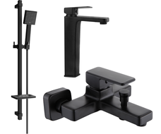 Mexen Cetus DQ45 комплект за баня, черен - 744313DQ45-70