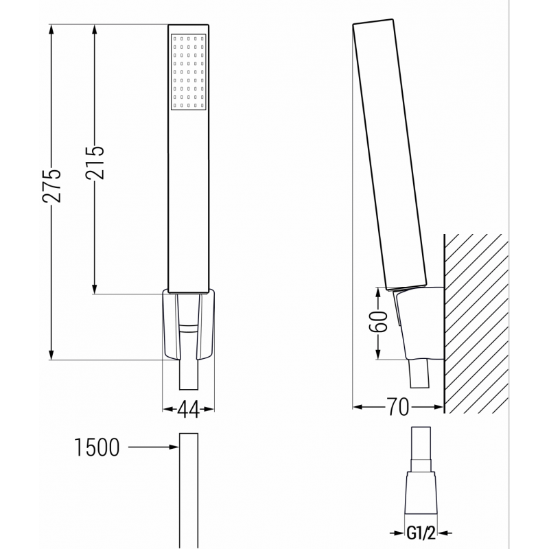Mexen Cetus R77 комплект за вана, златен - 744303R77-50