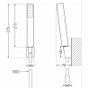 Mexen Cetus R77 комплект за вана, хром - 744313R77-00