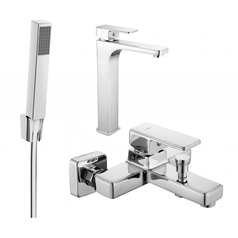 Mexen Cetus Комплект за вана R77, хром - 744313R77-00