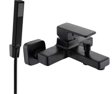 Mexen Cetus R77 стенен смесител с душ комплект, черен - 74433R77-70