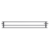 Mexen CVH30 Хигиеничен плочест радиатор 500 x 1200 мм, долно свързване, 1556 W, антрацит - W630H-050-120-66