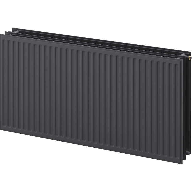 Mexen CVH30 плосък хигиенен радиатор 500 x 1400 мм, долно свързване, 1815 W, антрацит - W630H-050-140-66