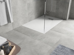 Mexen Hugo правоъгълно душово корито SMC 100 x 70 cm, бял, иноксова маскировка