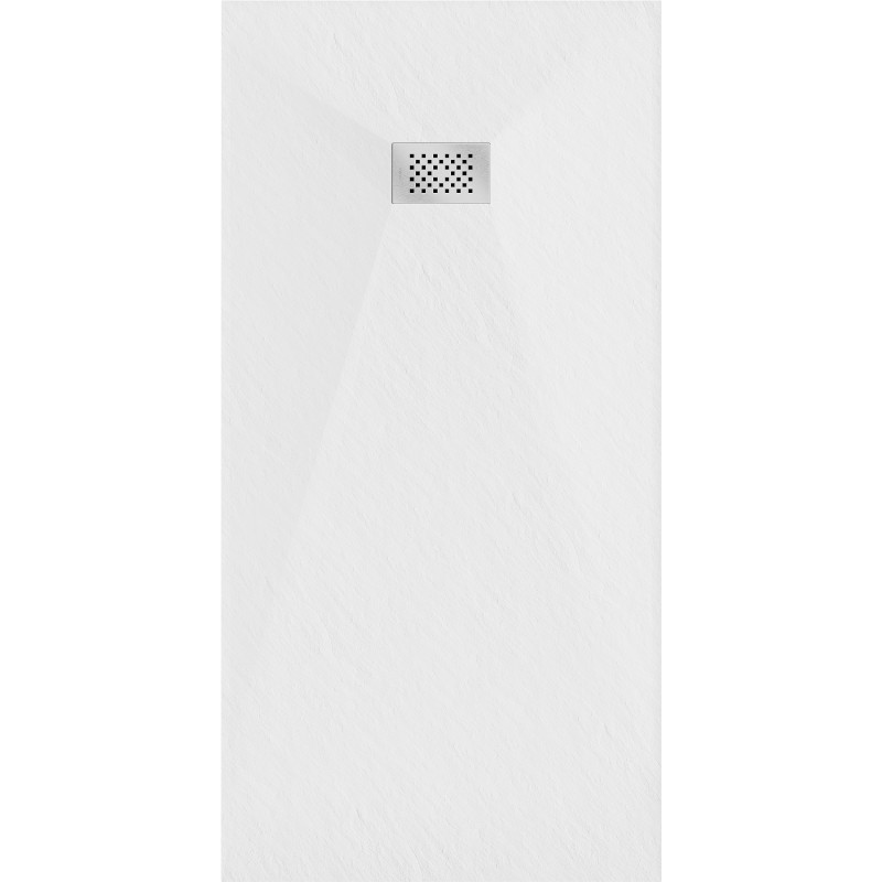 Mexen Hugo правоъгълно корито SMC 170 x 80 cm, бял, инокс капак - 42108017-X