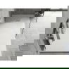 Mexen Hugo правоъгълен душ кабина SMC 170 x 80 см, бял, капак инокс - 42108017-X