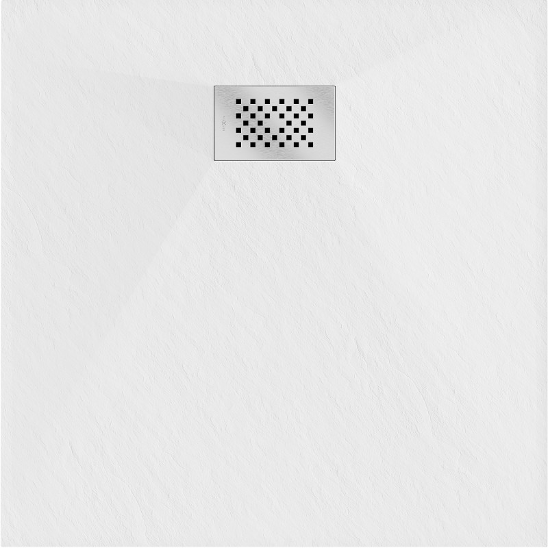 Mexen Hugo квадратен душ кабина SMC 90 x 90 cm, бял, капак от неръждаема стомана