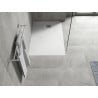 Mexen Hugo правоъгълен душ кабина SMC 120 x 90 см, бял, капак inox - 42109012-X