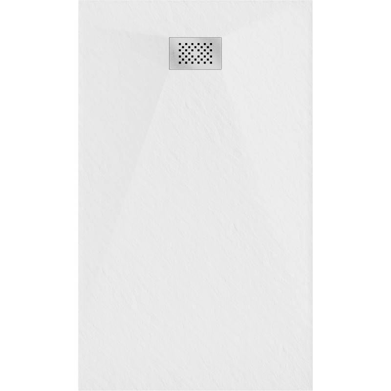 Mexen Hugo правоъгълна душ кабина SMC 140 x 90 см, бяла, инокс маска - 42109014-X