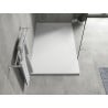 Mexen Hugo правоъгълна душ кабина SMC 140 x 90 см, бяла, инокс маска - 42109014-X
