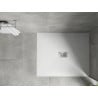 Mexen Hugo правоъгълно SMC корито 120 x 100 см, бяло, капак инокс - 42101012-X