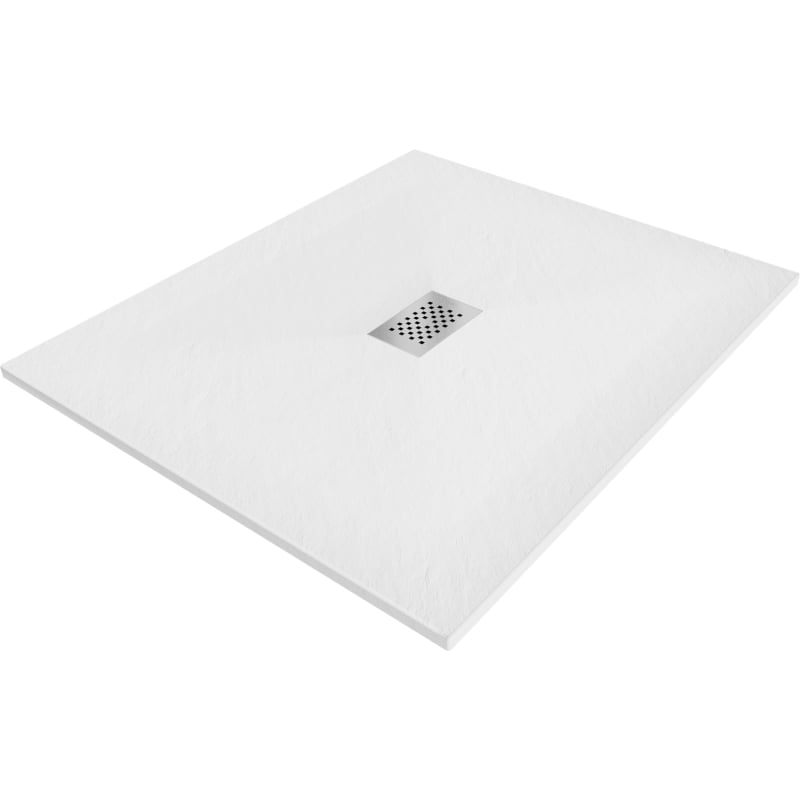 Mexen Hugo правоъгълно корито SMC 130 x 100 см, бяло, inox капак - 42101013-X