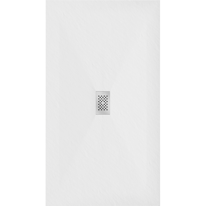 Mexen Hugo правоъгълна душ кабина SMC 160 x 100 см, бял, капак инокс - 42101016-X