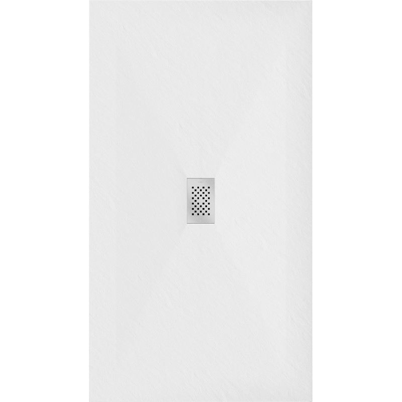 Mexen Hugo правоъгълна плоча за душ SMC 160 x 100 см, бял, покритие inox - 42101016-X