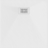 Mexen Hugo квадратен поддушов под SMC 80 x 80 cm, бял, капачка бяла - 42108080-W