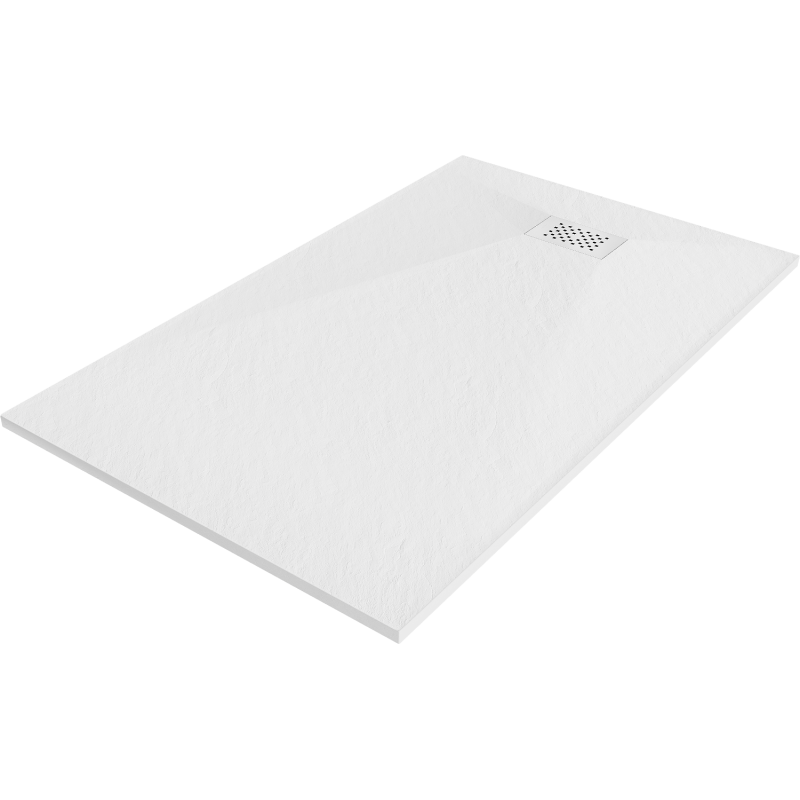 Mexen Hugo правоъгълно корито SMC 150 x 80 cm, бял, бяла решетка - 42108015-W
