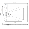 Mexen Hugo правоугълен душ кабина SMC 150 x 80 см, бял, бяла маскировка - 42108015-W