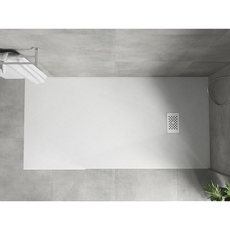 Mexen Hugo правоъгълна корито SMC 170 x 80 cm, бял, бял капак - 42108017-W