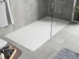 Mexen Hugo правоъгълно корито SMC 180 x 80 cm, бяло, бяла декоративна скоба - 42108018-W