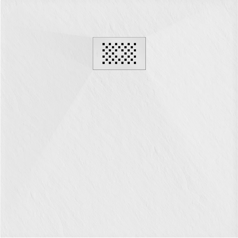 Mexen Hugo квадратен душ подложка SMC 90 x 90 см, бял, бяла маскировка - 42109090-W