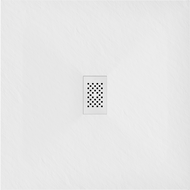 Mexen Hugo Квадратен душ подложка SMC 100 x 100 см, бял, бяла маскировка - 42101010-W