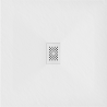 Mexen Hugo Квадратен душ подложка SMC 100 x 100 см, бял, бяла маскировка - 42101010-W