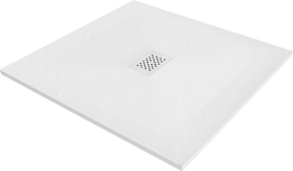 Mexen Hugo Квадратен душ подложка SMC 100 x 100 см, бял, бяла маскировка - 42101010-W