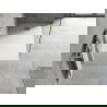 Mexen Hugo правоъгълен душ кабина SMC 100 x 70 см, бял, златна маска - 42107010-G