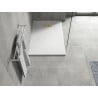 Mexen Hugo правоъгълен душ кабина SMC 100 x 80 см, бял, златна тапичка - 42108010-G