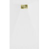 Mexen Hugo правоъгълна душ кабина SMC 140 x 80 cm, бяла, капак златен - 42108014-G