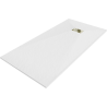 Mexen Hugo правоъгълно душово корито SMC 180 x 80 cm, бял, златна решетка - 42108018-G