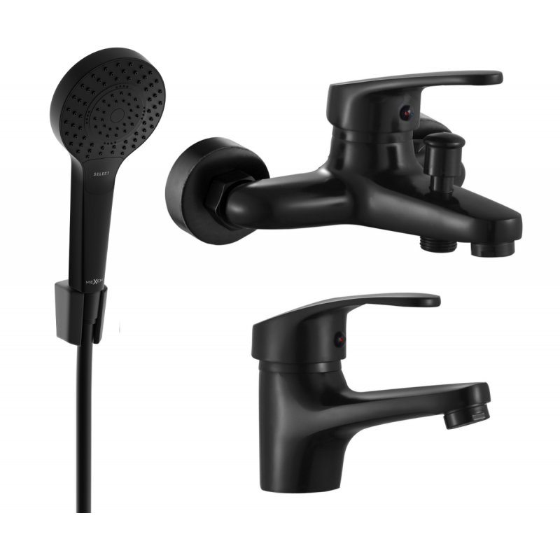 Mexen Erica R05 комплект за баня, черен - 746403R05-70