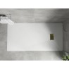 Mexen Hugo правоъгълен душ SMC 170 x 90 см, бял, златна маска - 42109017-G